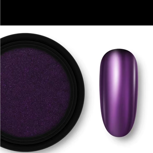 Holographic Chrome Nail Powder - Metallic Mirror Effect - Picture 1 of 2
